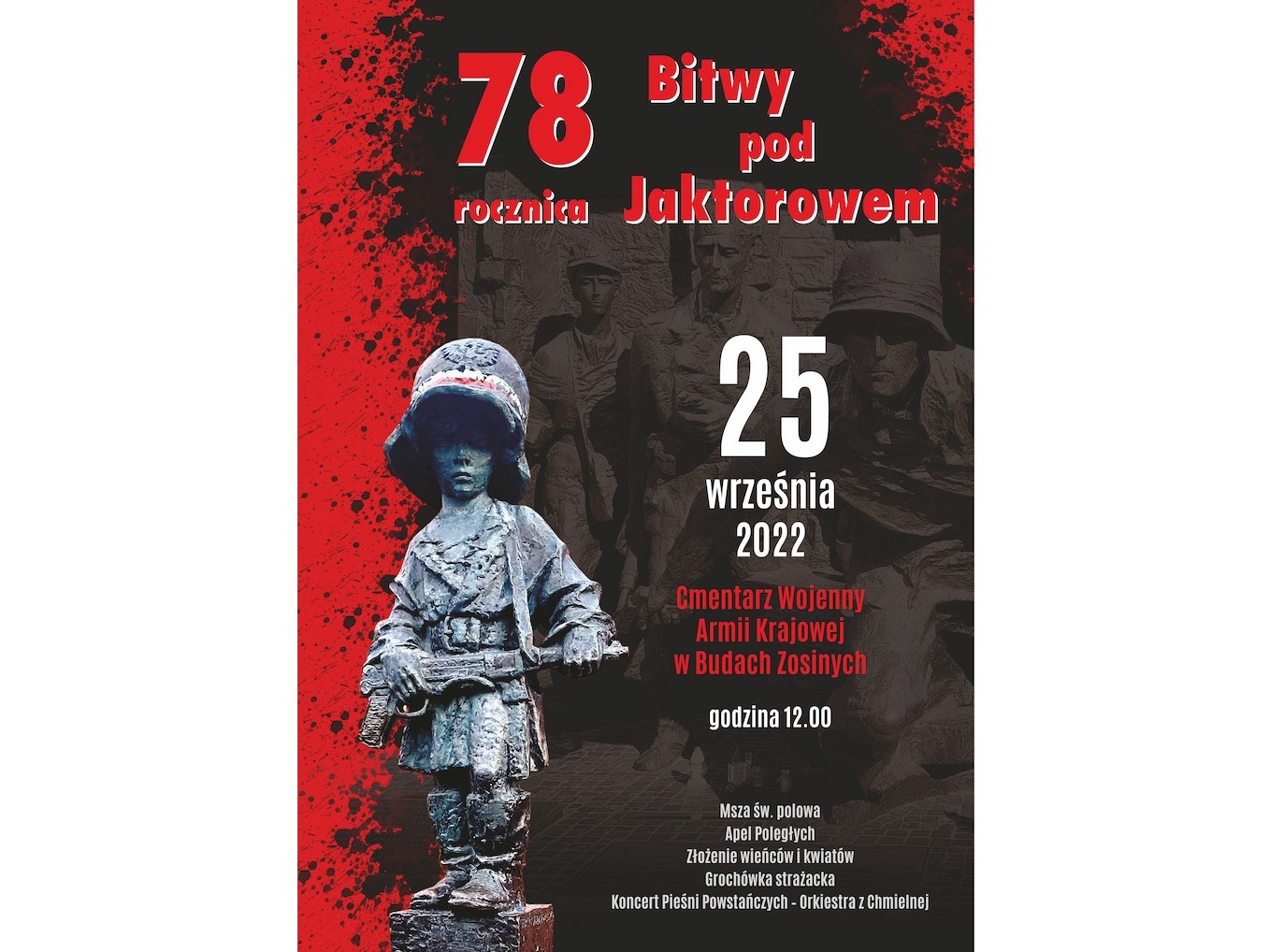 Ikona do artykułu: Zaproszenie na obchody 78. rocznicy Bitwy pod Jaktorowem