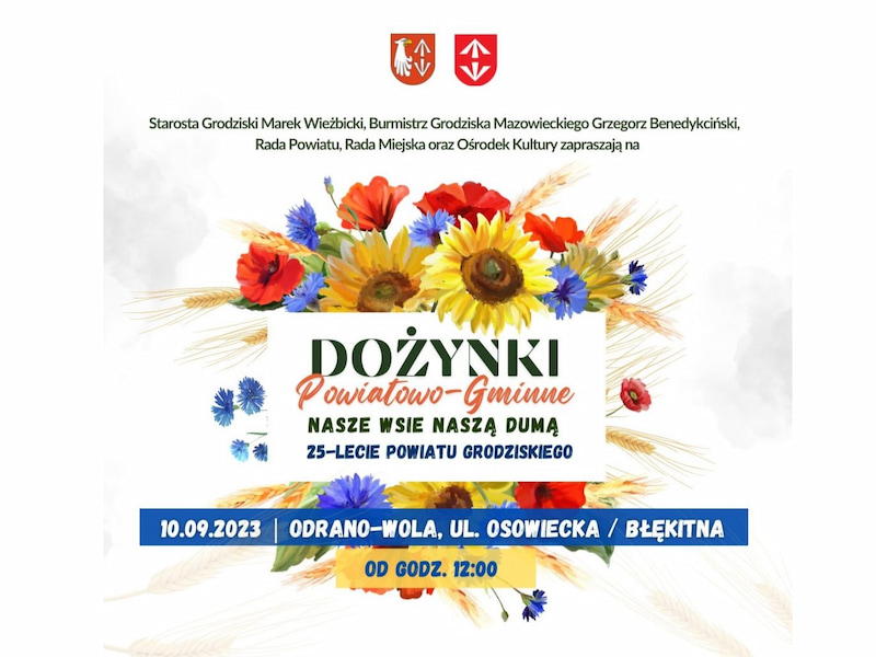 Ikona do artykułu: Zaproszenie na Dożynki Powiatowo-Gminne