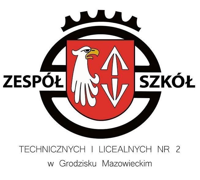 Herb Zespołu Szkół Technicznych i Licealnych nr 2 w Grodzisku Mazowieckim